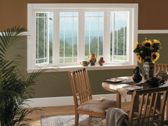 New bay windows installed by Charlotte, NC home renovation contractor
