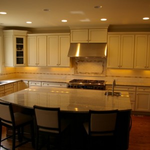 After picture of a small kitchen renovation done by Charlotte renovation company