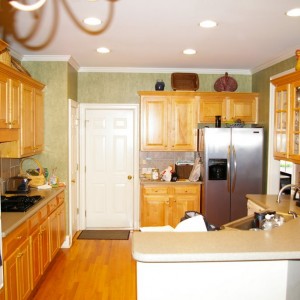 Before picture of a small kitchen renovation done by Charlotte renovation company