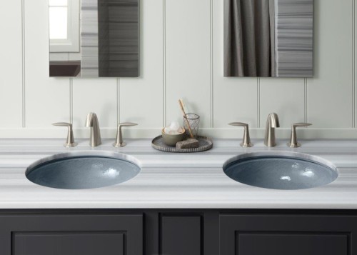 Bathroom remodel contractors in Charlotte, NC with Kohler faucets