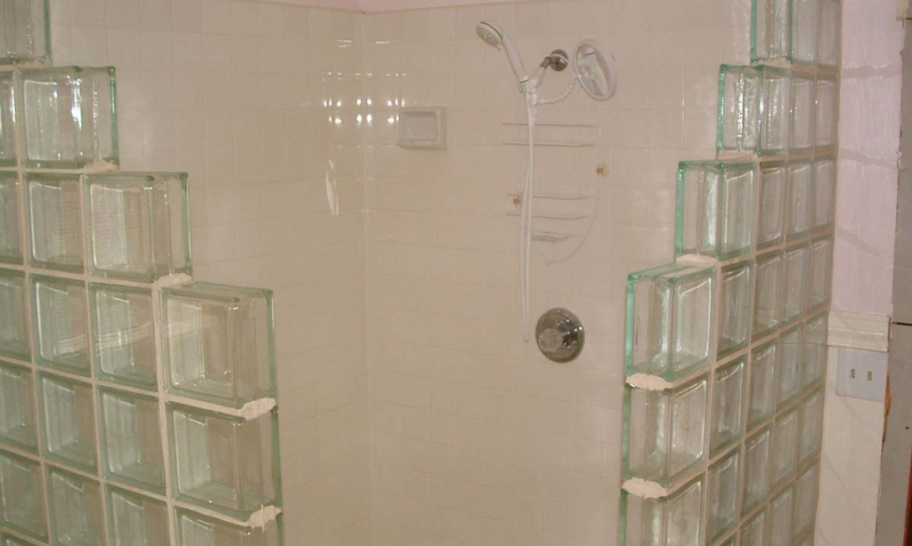 Original retro bathroom shower