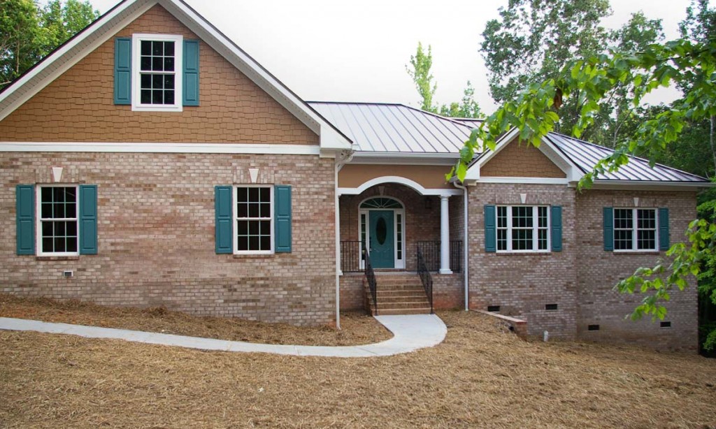 Exterior photo of custom home built in Waxhaw, NC