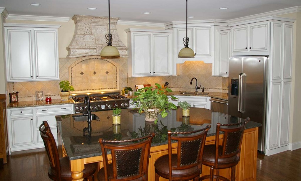 Photo showing the updated kitchen after the remodel