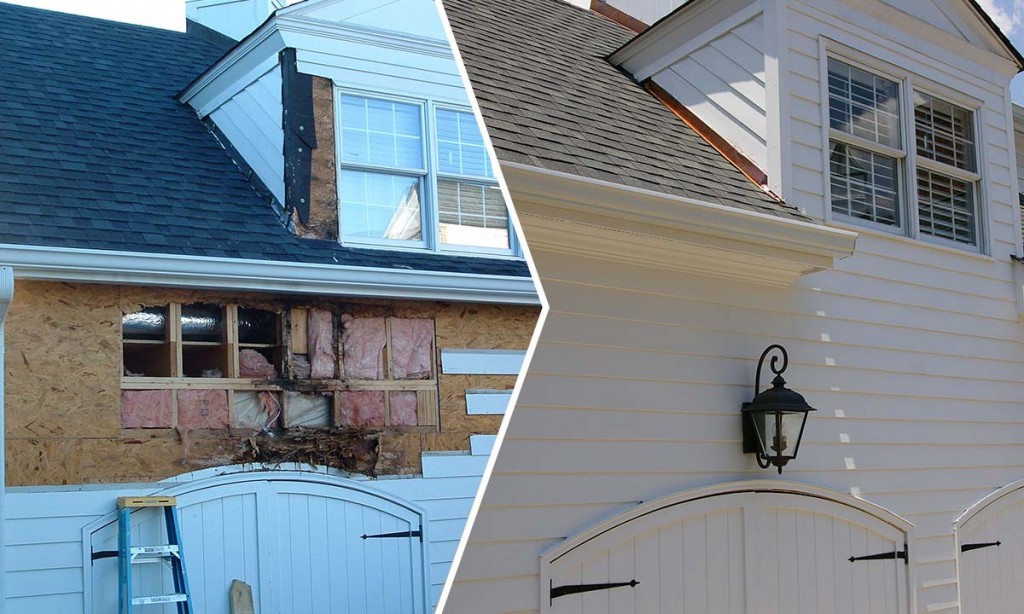 Dormer repairs before and after