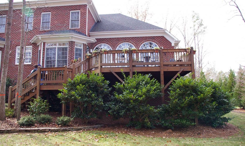 A picture showing the exterior of the home before the addition