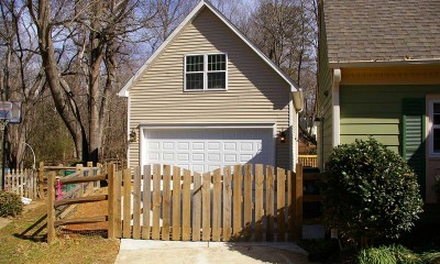 New detached garage with bonus room built in Charlotte