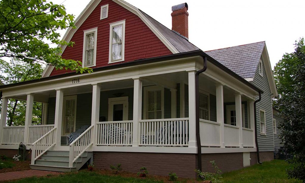 Historic home addition in Dilworth, NC – photo taken after construction