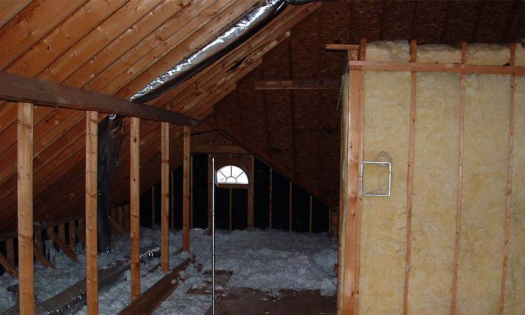 Photo of the unusable attic space that was converted