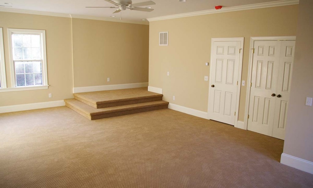 Interior photo of the new family room