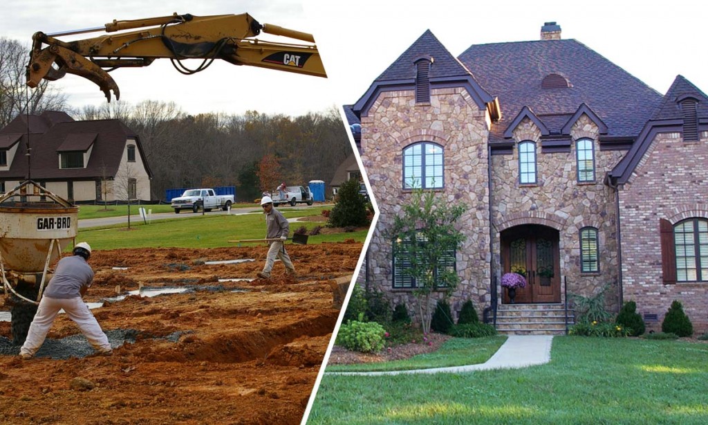 Custom built tuscan country manor before and after photos