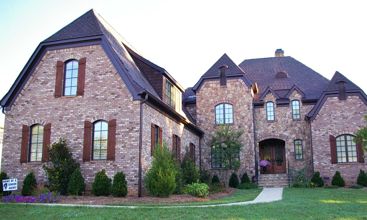 Tuscan country manor custom built home in Union county North Carolina