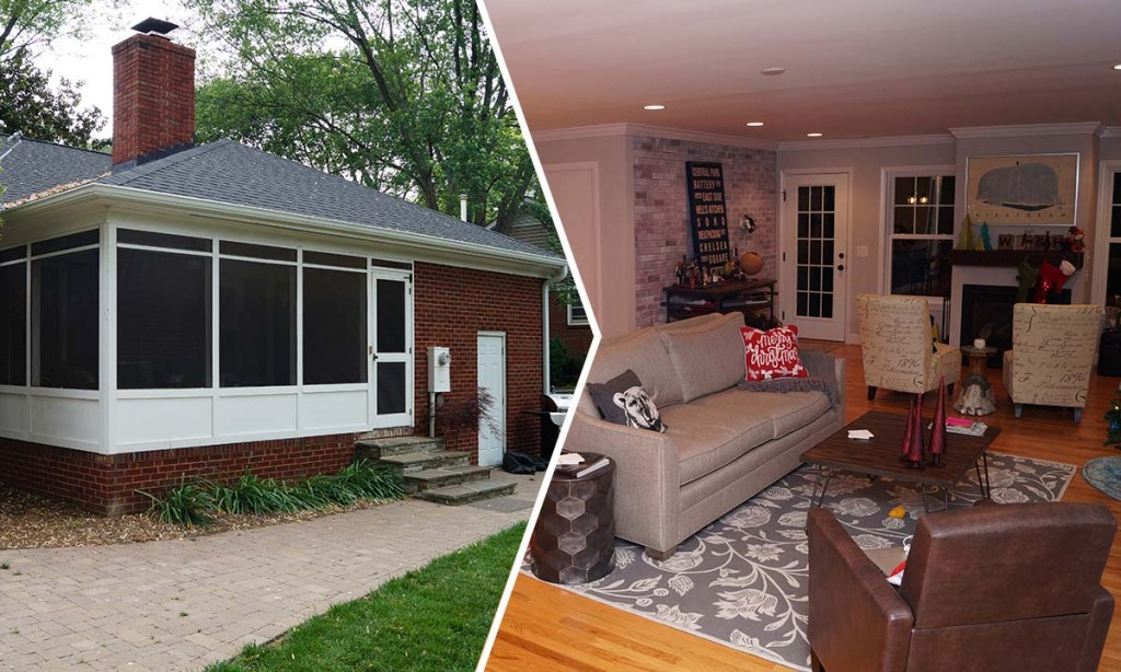 Whole house remodel – before and after pictures of this 1960s brick ranch home remodel