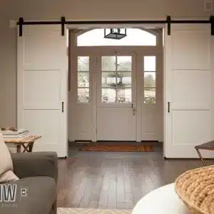 Barn doors add stylish versatility