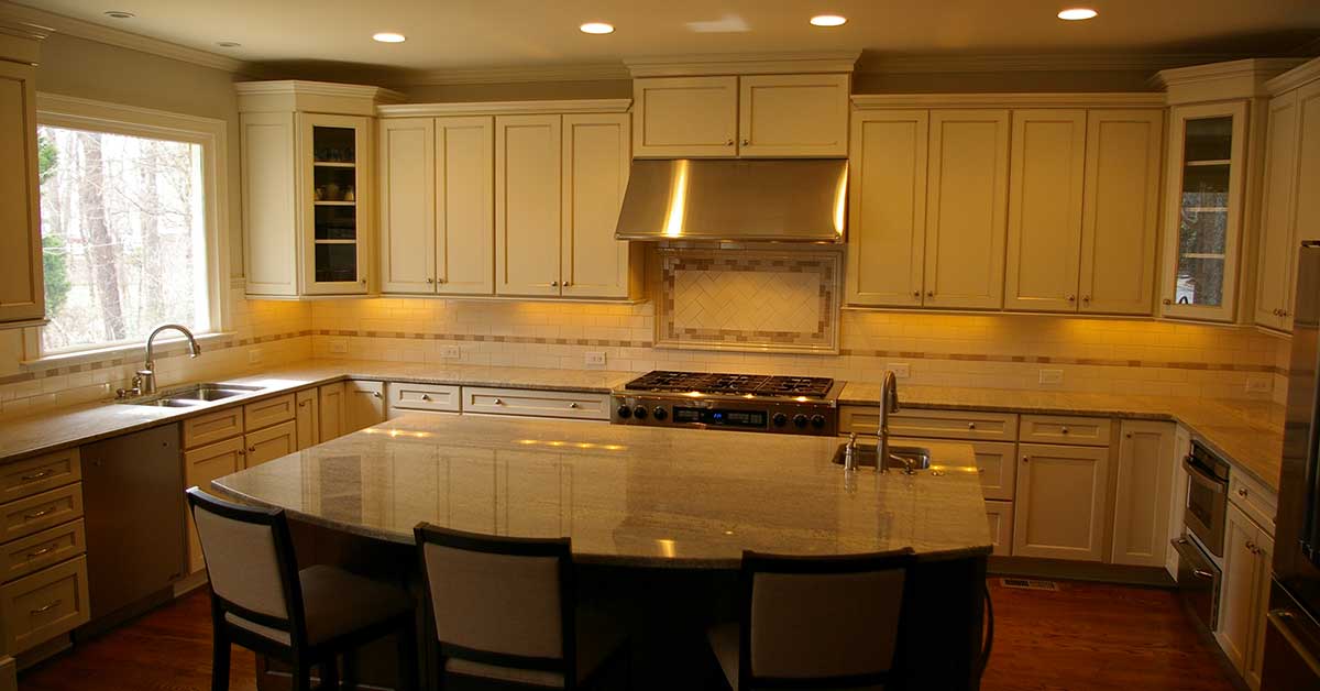 kitchen renovation with island