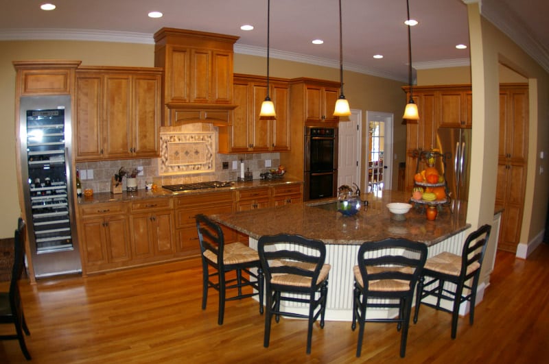 kitchen renovation with island