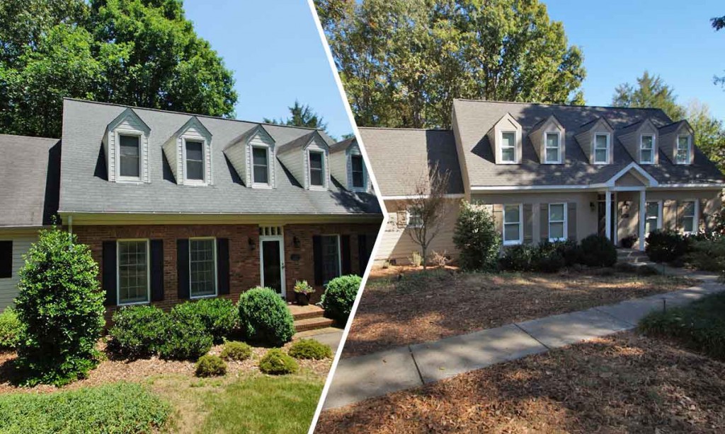 before and after exterior renovation