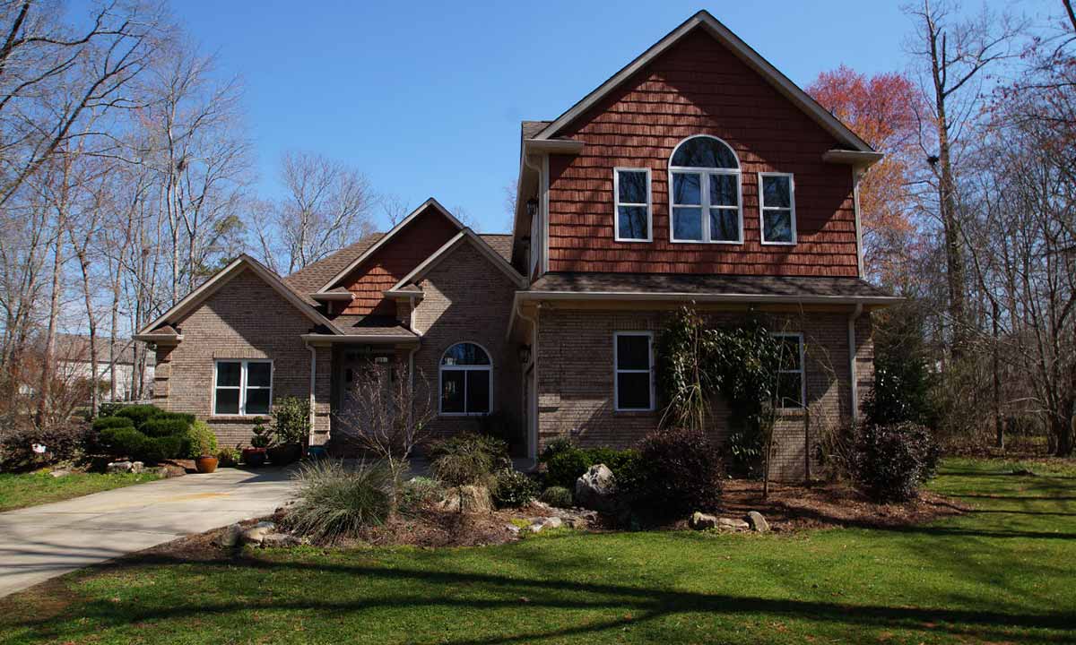 home addition above garage front view