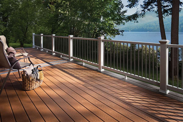 back deck made of engineered wood