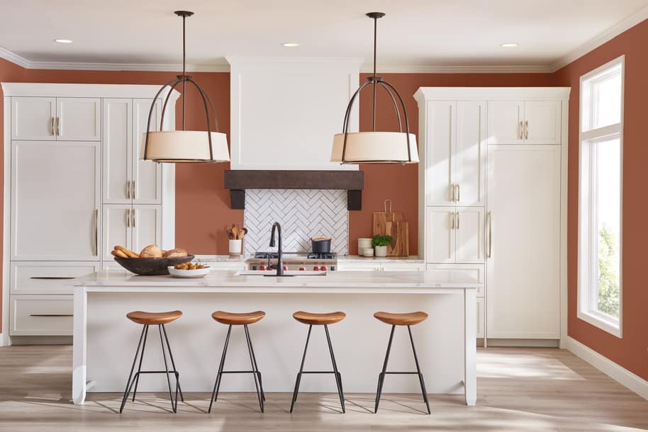 kitchen with white and neutral paint