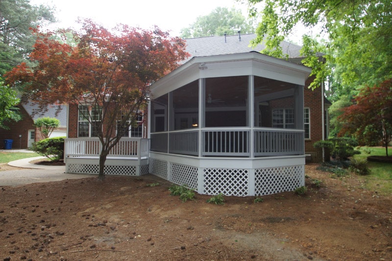 exterior of porch addition - after photo