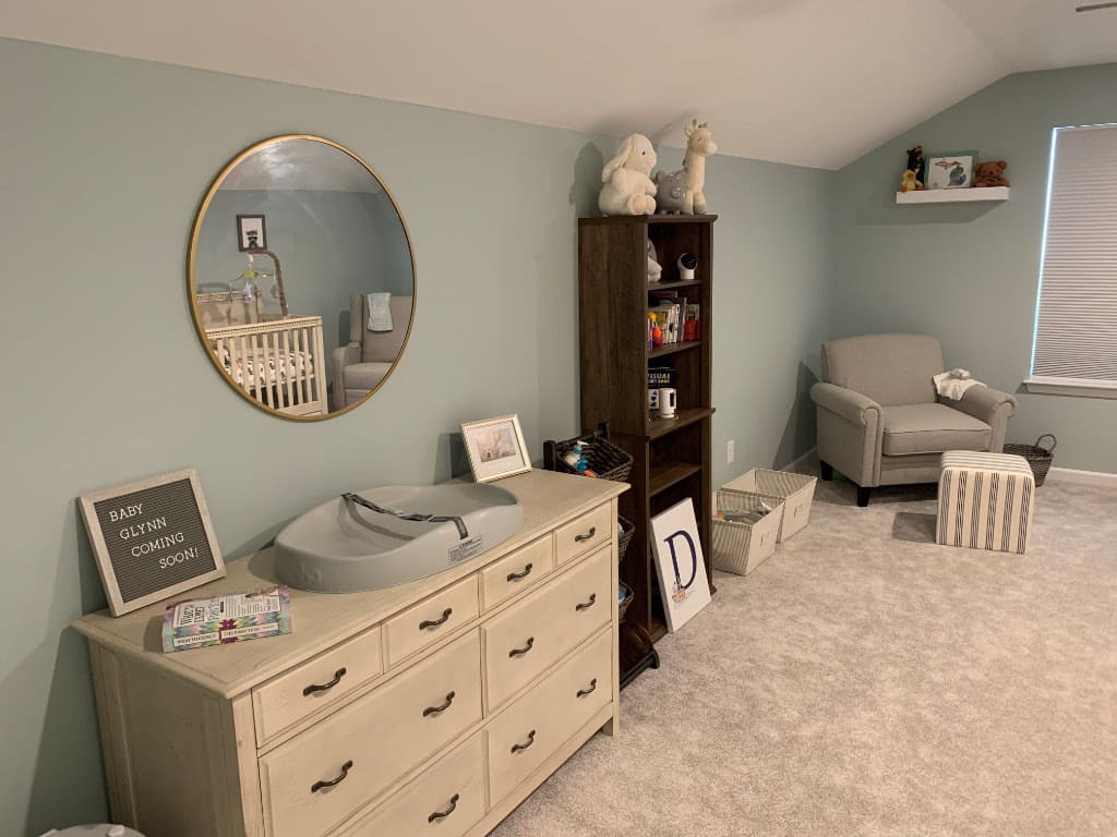 nursery room addition - changing table