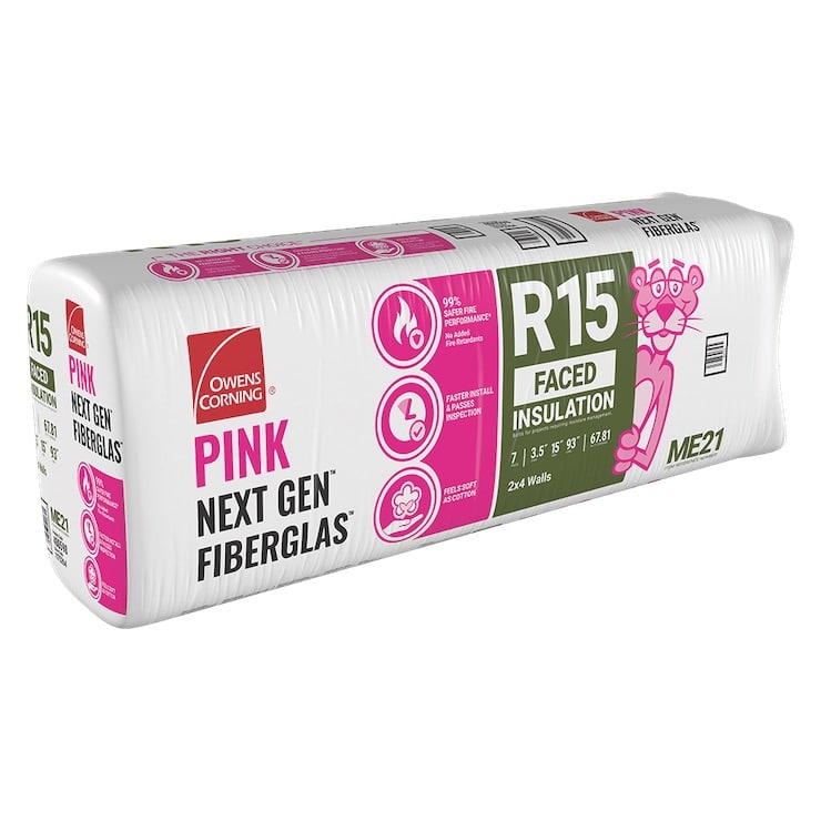 A package of PINK Next Gen™ Fiberglas™