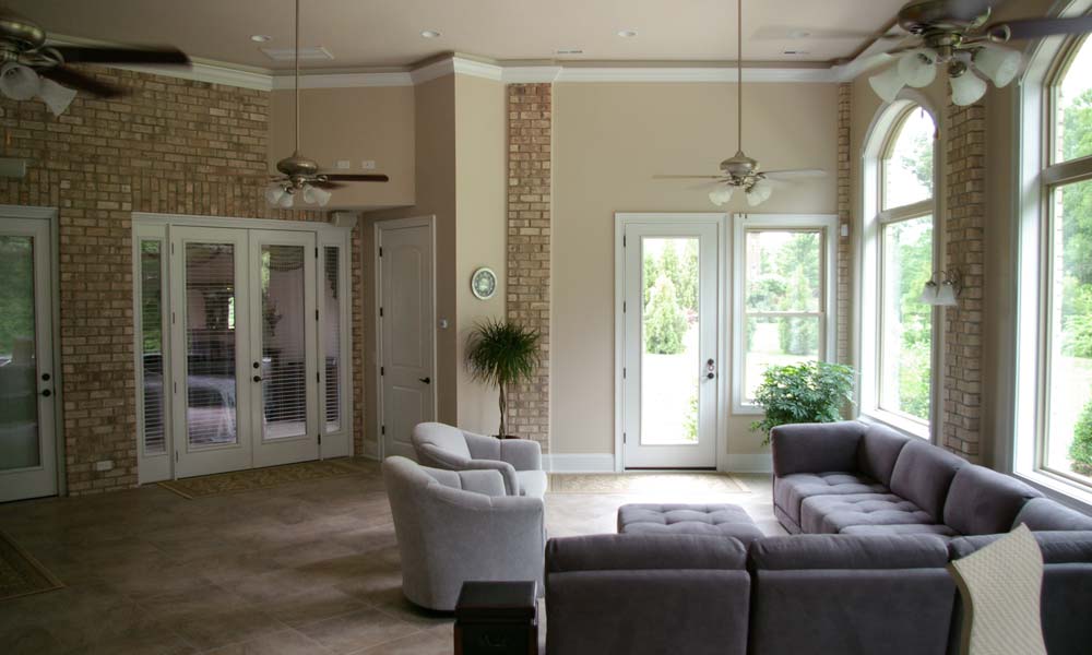 sunroom remodel interior