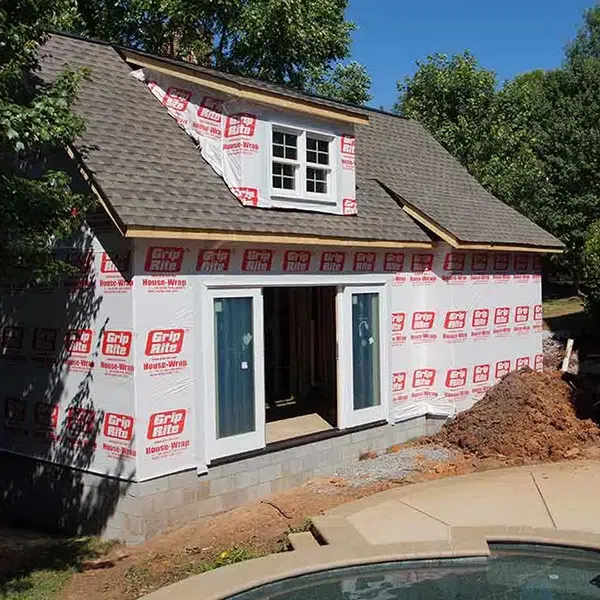 accessory dwelling unit in progress construction