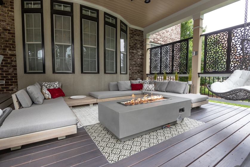 modern firepit