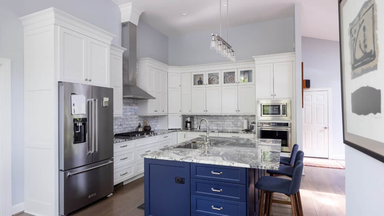 kitchen renovation with island