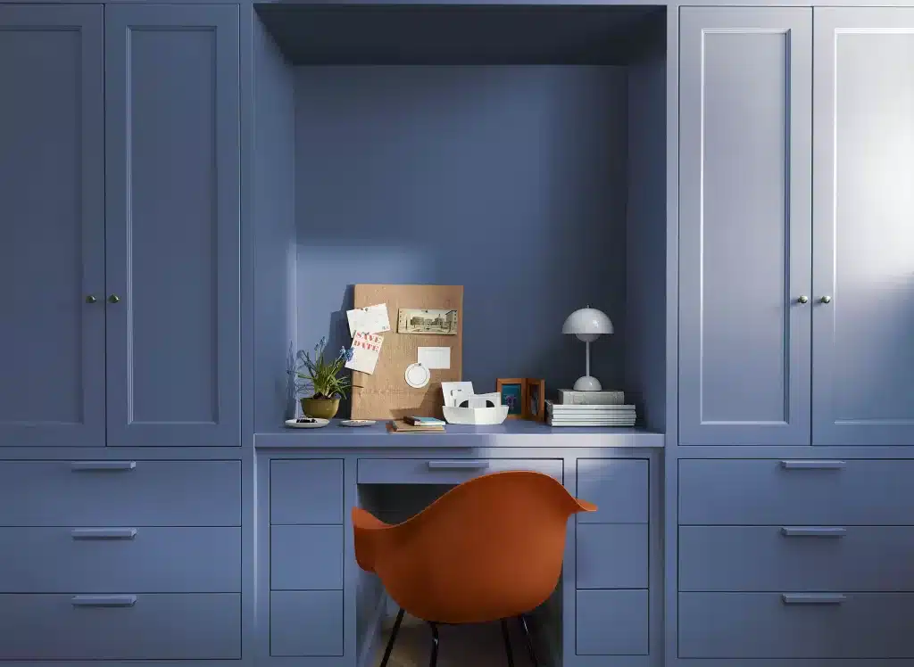 benjamin moore blue nova home office