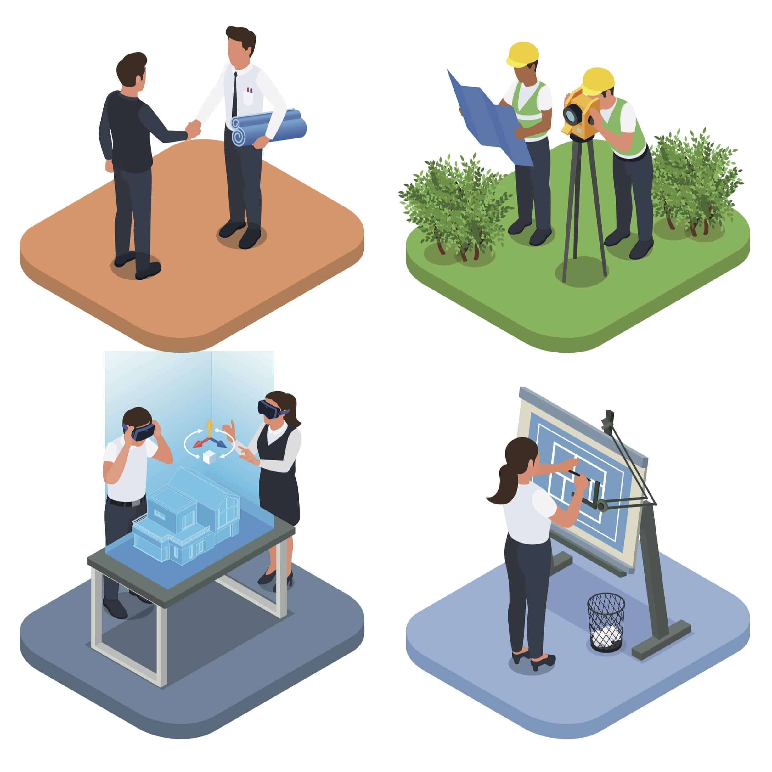 icons of survey contractors