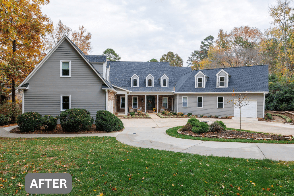 after photo of home addition