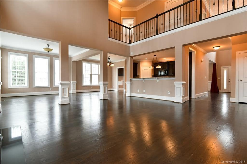 second floor that open down to the living room