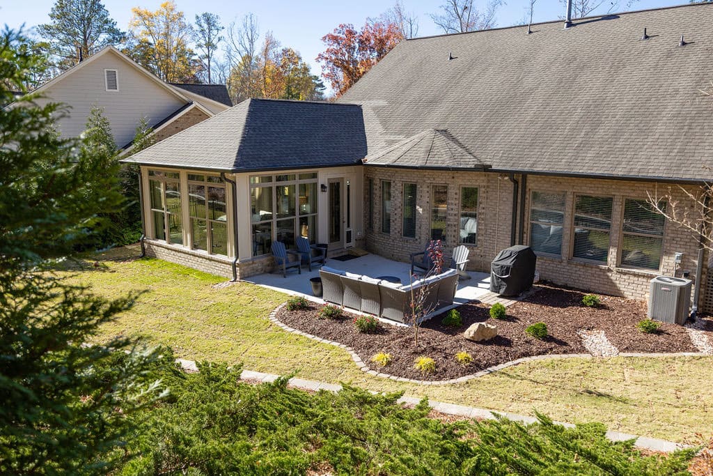 outdoor remodel with patio